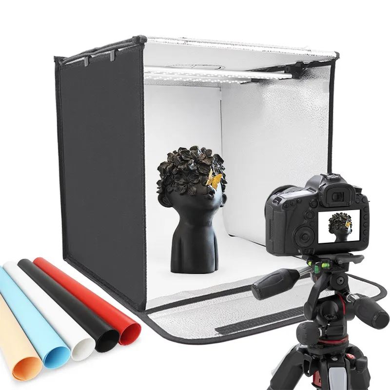 Портативный двухцветный светильник тбокс SPASH F40A 40*40 см для фотостудии 16 дюймовый