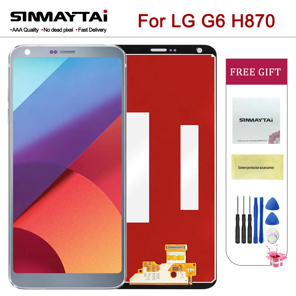 Оригинальный ЖК-дисплей G6 5 7 дюйма сенсорный экран с рамкой для LG H870 H870DS H872 LS993 VS998
