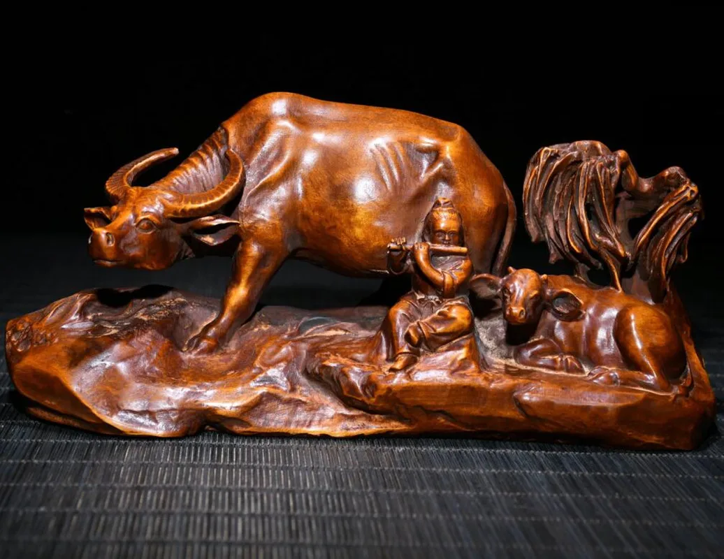 

Ручная резная статуя Archaize seiko из бокса пастушья