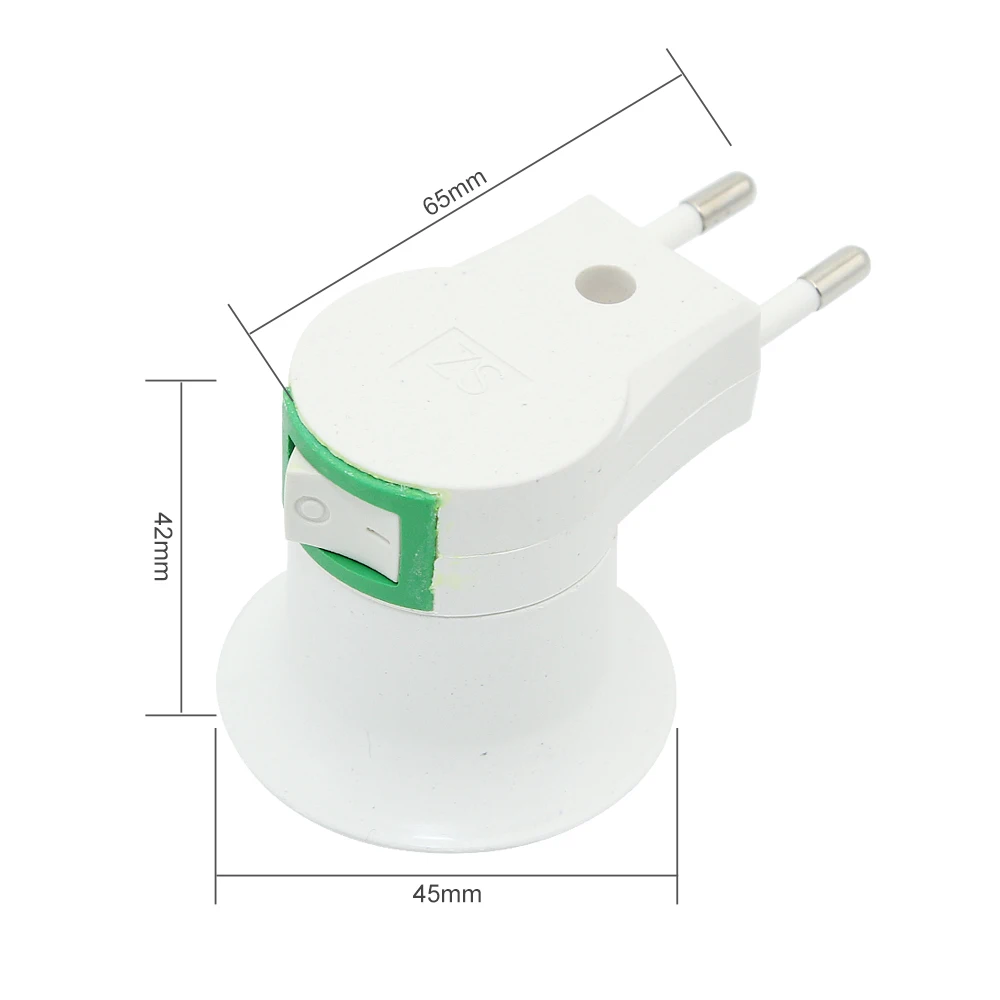 Портативный ЕС США штекер E27 лампа держатель светильник адаптер конвертер с