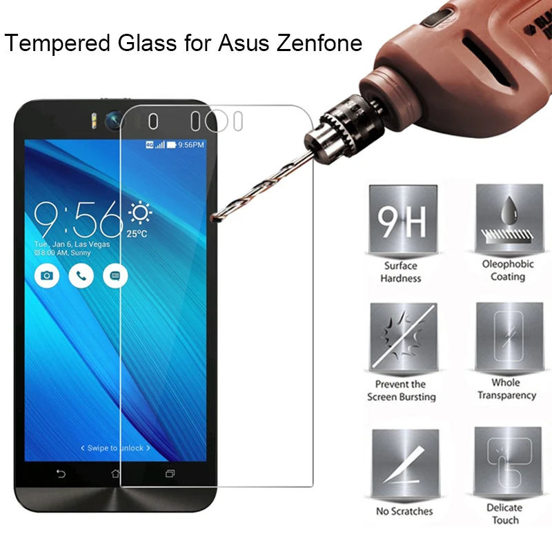 Стекло 9H для Asus Zenfone 3 3s 4 Max Plus Go ZC554KL ZC520KL ZC520TL ZC521TL ZC553KL закаленное стекло Для Selfie 5 Lite