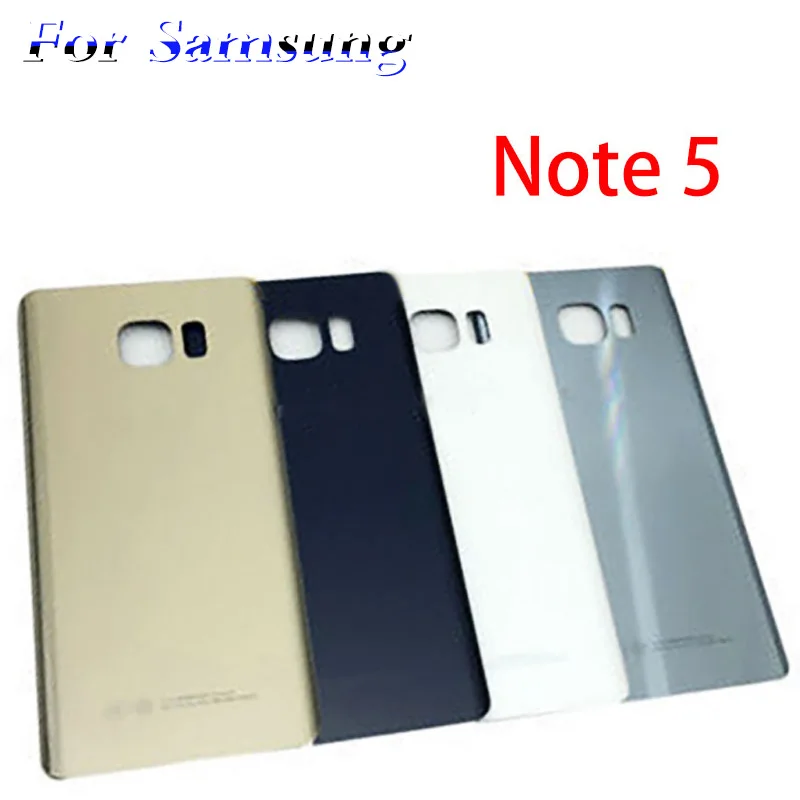 Новая задняя крышка батарейного отсека для Samsung Galaxy Note5 Note 5 N920 N920F стеклянная