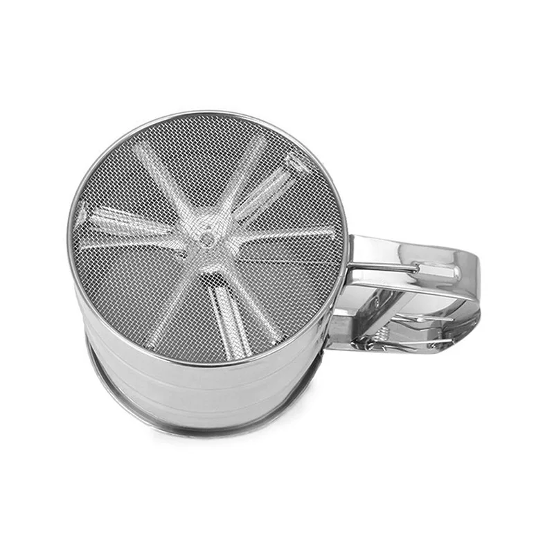 

Kitchen Fine Mesh Flour Sifter Professional Round Stainless Steel Flour Sieve Strainer Sifters Best for Kitchen Tools Strainer