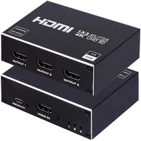 compatible with hdmi 1 4 hdmi splitter 1x3 hdmi splitter 1 in 3 output support 4k 60hz hdcp 1 4 3d 1080p resolution