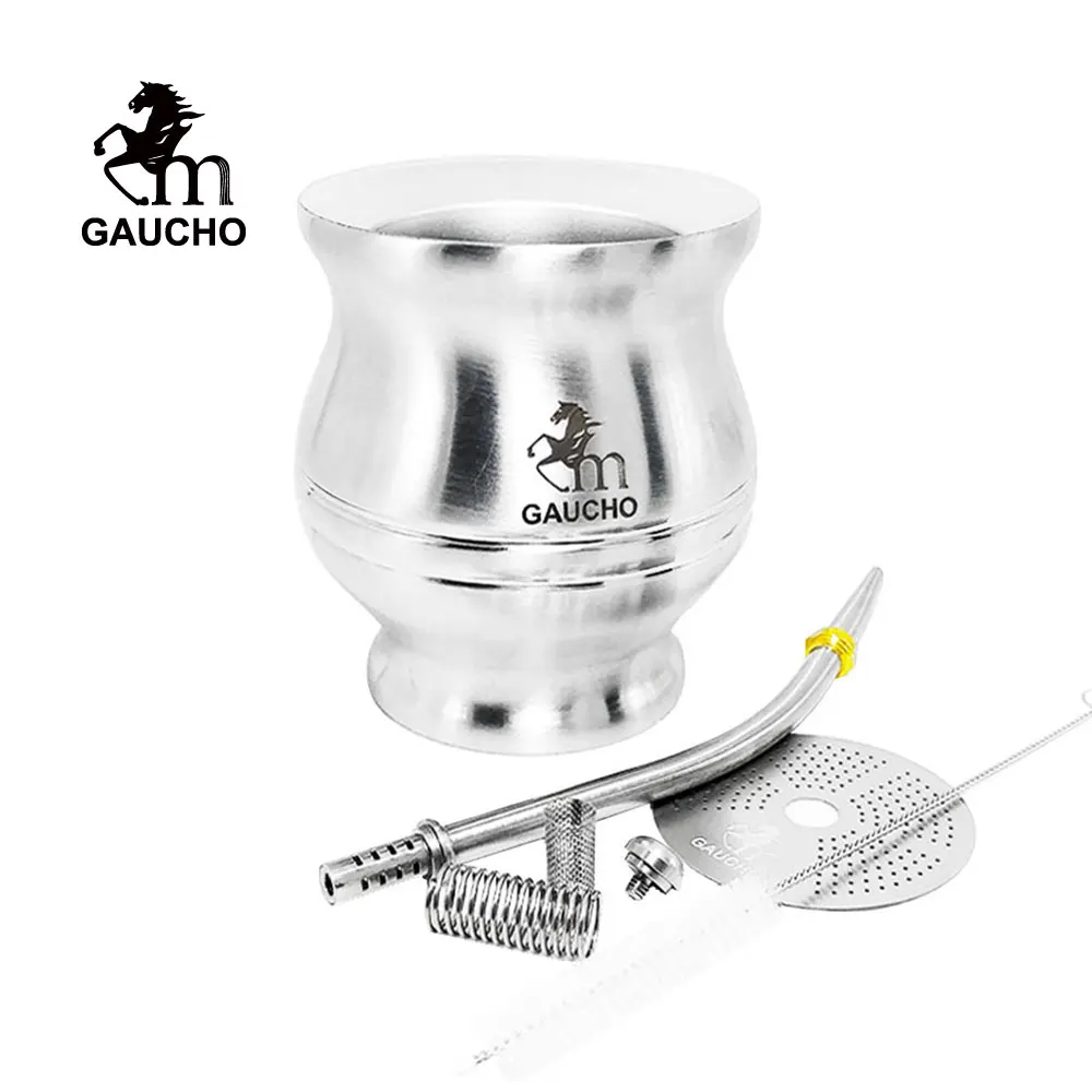 1 PC/Lot Yerba Mate Sets Which Can Remove Tea Residue One Time Include Gourds Cup & Disk Filter Straw Cleaning Brush Hot Sale | Дом и сад
