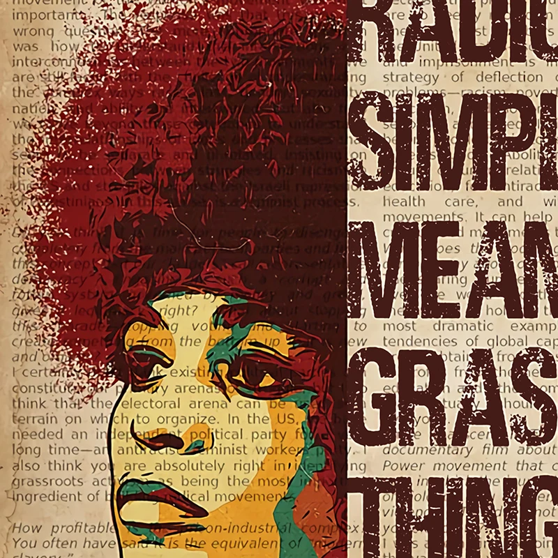 Черная пантера партия Анжела Дэвис свобода лидер Цитата постер винтажная