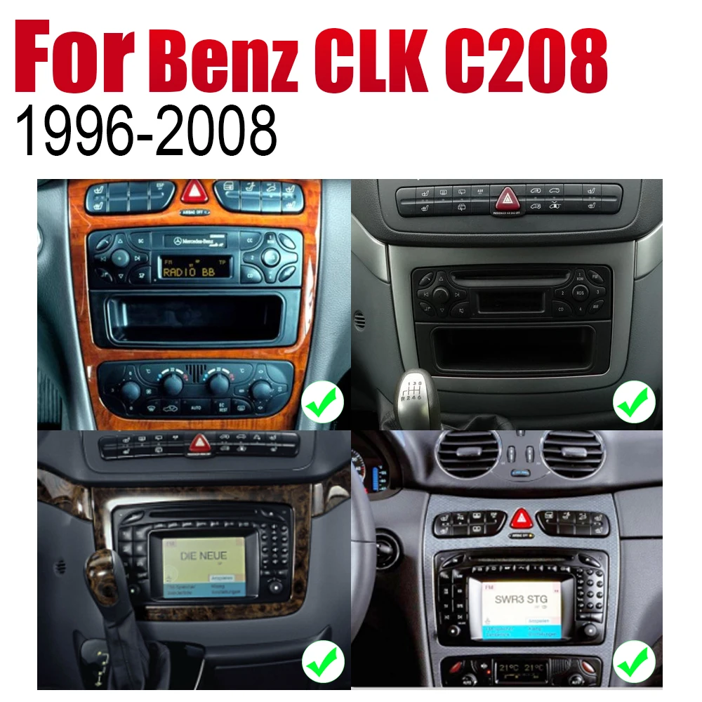 Автомобильный DVD-плеер для Mercedes Benz CLK C208 W208 1996 ~ 2008 NTG IPS ЖК-экран GPS-навигация