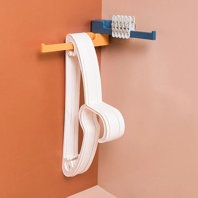 

Rotating Hanger Storage and Finishing Rack Free Punching Multifunctional Clothespin Rack Wall Hanging Hanger