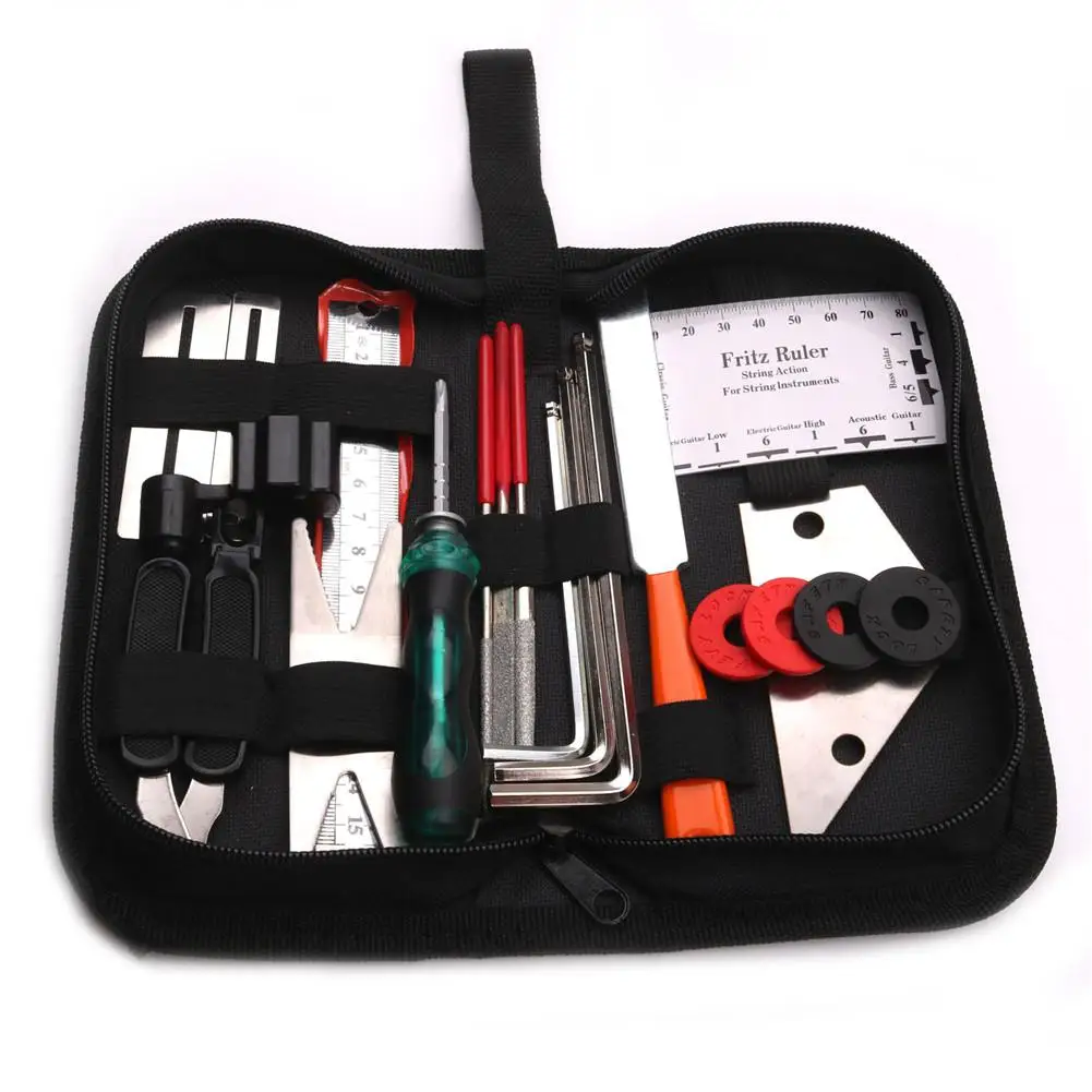 

Набор аксессуаров для укулеле, бас-мандолина, гитары, 19 шт., инструмент для настройки гитары