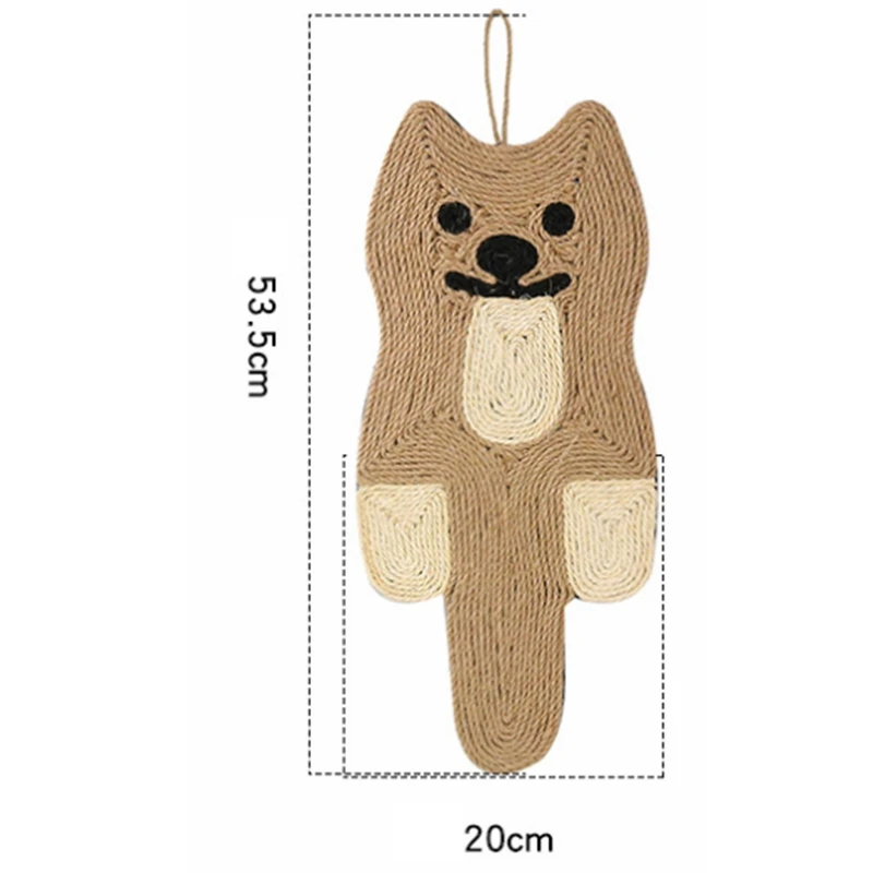 

Cat Anti Scratch Training Sisal Pad Lounge Scratching Mat Mouse Shaped Cat Toys Interaction Furniture Protection pet products