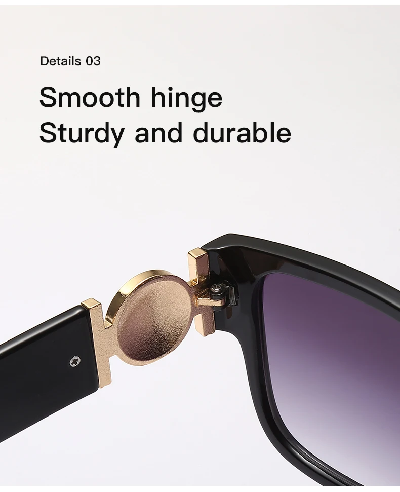 

LAMOFUR New Brand Designs Luxury Rectangular Sunglasses 2021 Party Shopping Self Shoting Driving Sunglasses for Women 103-Wuhao