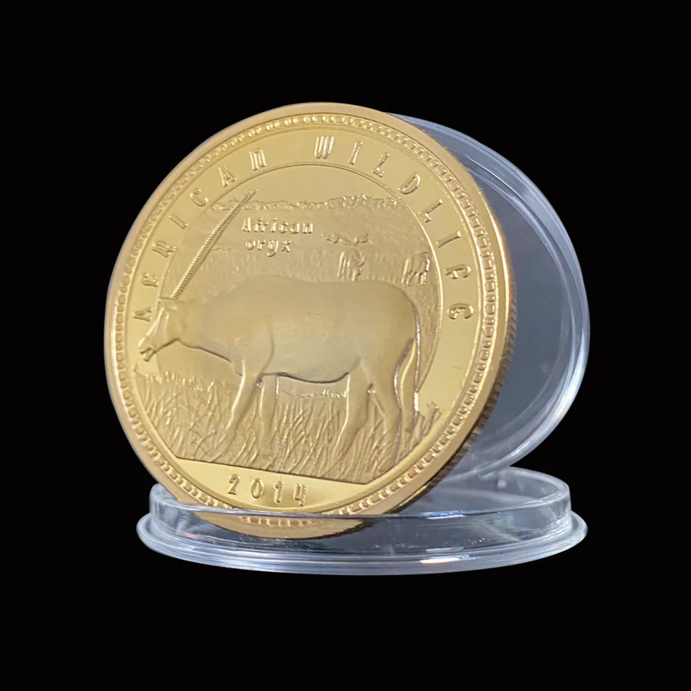 

2014 African Oryx Gold Challenge Coins Collectibles For Business Gifts