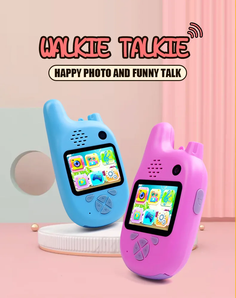 Новая Детская цифровая камера сфотографирует видео HD 2000W Pixel 720P Передняя и задняя