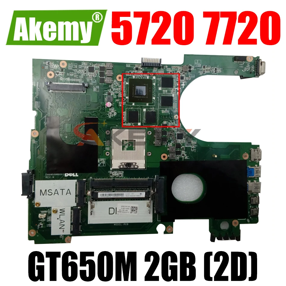 CN-072P0M 072P0M DA0R09MB6H1 DA0R09MB6H3 17R N7720 материнская плата для ноутбука DELL Inspiron 5720 7720