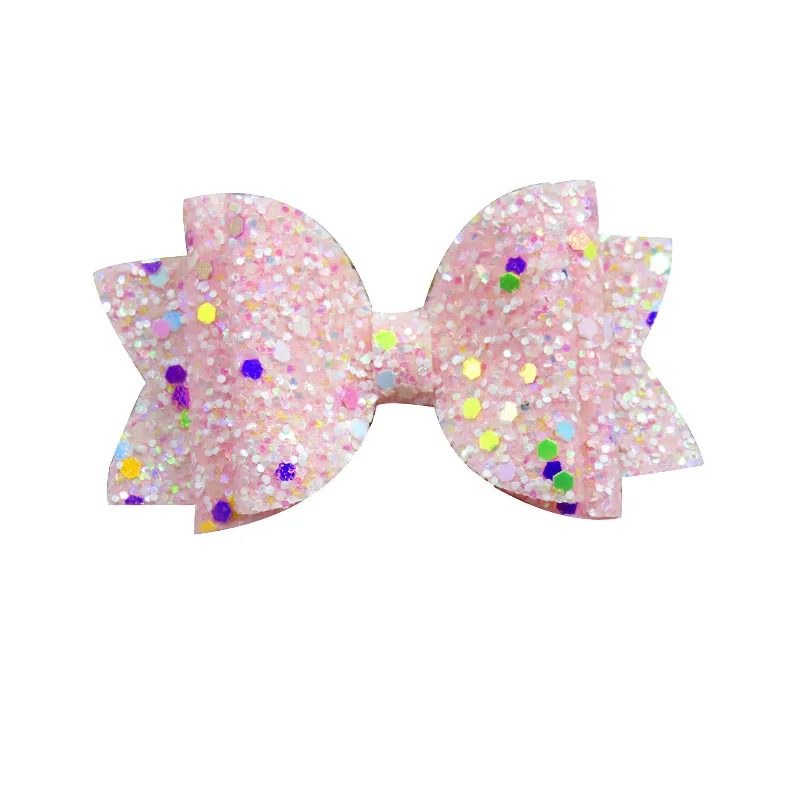1 шт. милые светящиеся эластичные резинки для волос с блестками девочек банты