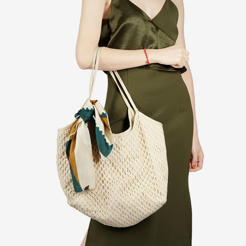 Женская модная сумка летняя пляжная повседневная Холщовая Сумка на одно плечо