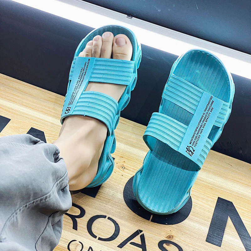 

2021 Summer New Large Size Slippers Men's Sandals Outdoor Comfortable Breathable Beach Shoes Fashion All-match Men's Sandals