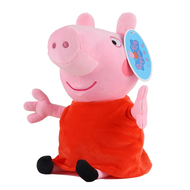 2019 Свинка Пеппа розовая свинка плюшевая игрушка 19 см Джордж семейная Детская