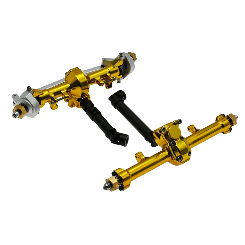 

for Axial SCX24 1/24 RC Crawler Car Metal Front & Rear Axle Complete Axles with Drive Shaft Upgrade Parts Accessories
