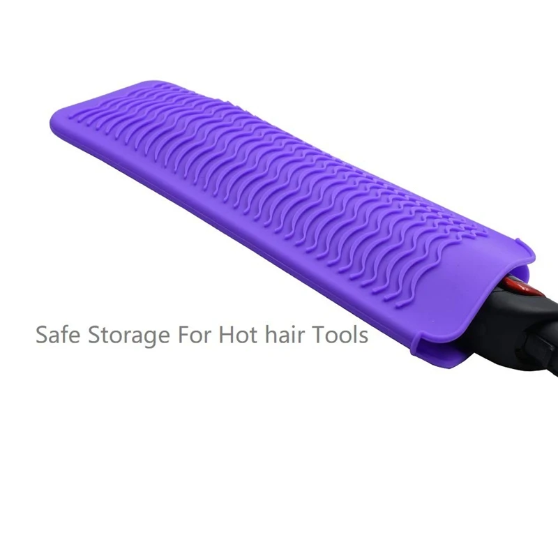 2 шт термостойкие силиконовые мешочек для коврика завивки волос выпрямитель