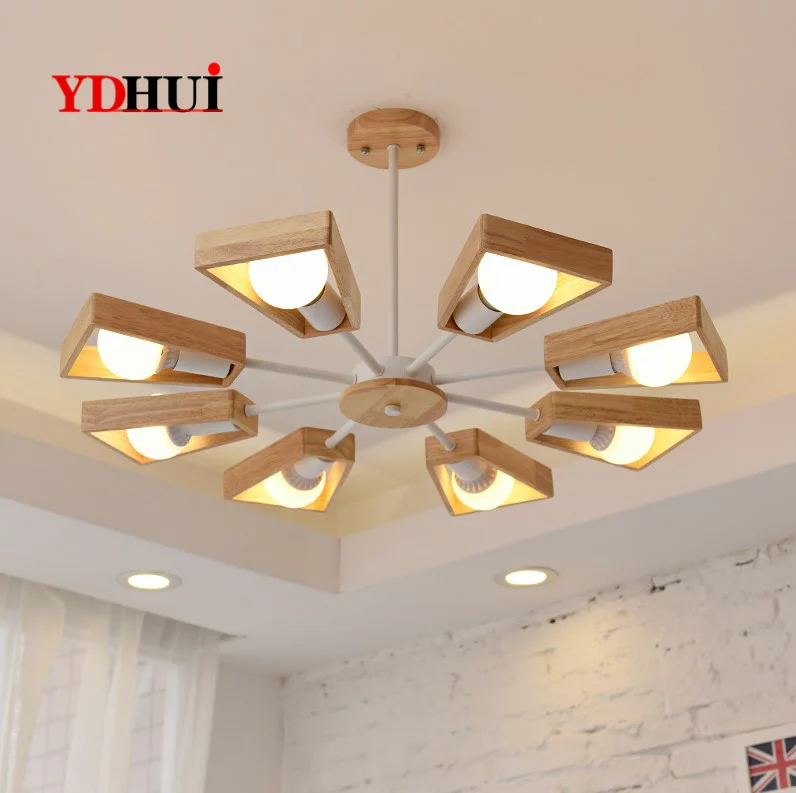 Скандинавский деревянный светодиодный гостиная журнал лампы Гостиная столовой