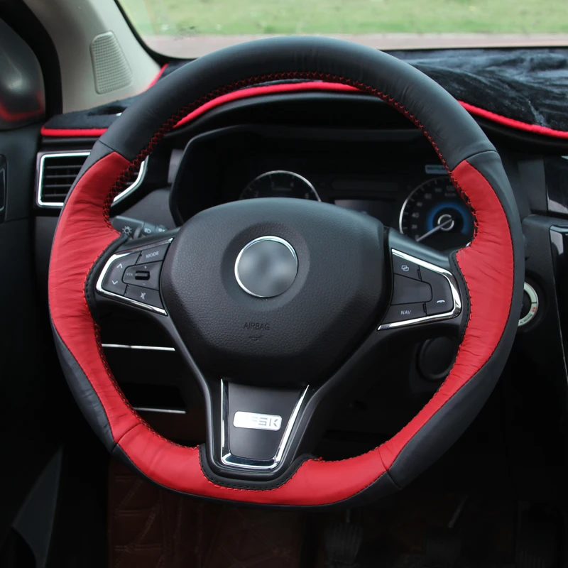 1 шт. для dongfeng DFSK 580 крышка рулевого колеса ручные швы Нескользящие украшения - Название цвета: 3