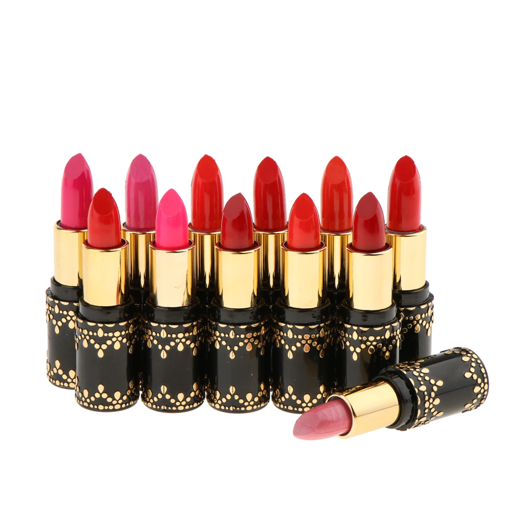 

12pcs Matte Lipstick Lip Gloss Set with 12 Colors Long Lasting Moisturizing Nourishing Lipsticks Durable for Women Makeup