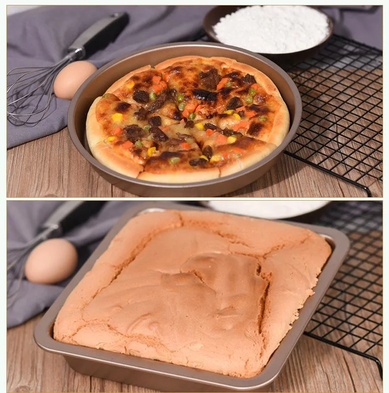 

5pcs Aluminum Alloy Die Round Square 8 Inch Cake Mold Cake Template Baking Dish Baking Mould Pan Pattern Bakeware Tool