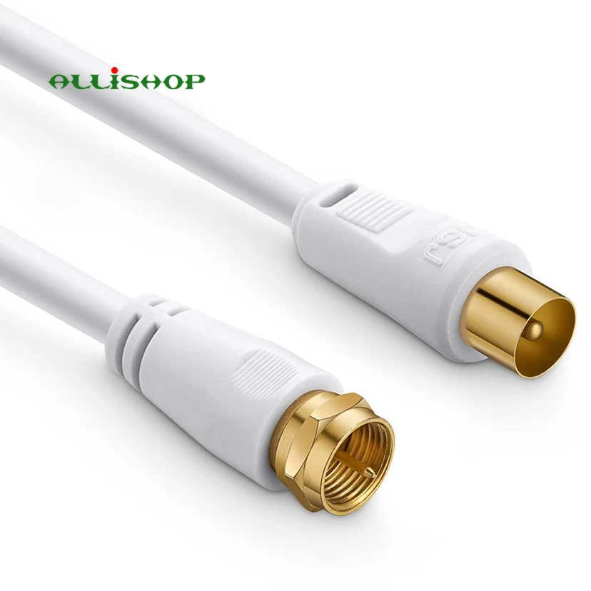 1 шт., Коаксиальный кабельный разъем от телевизионного разъема к F - разъему