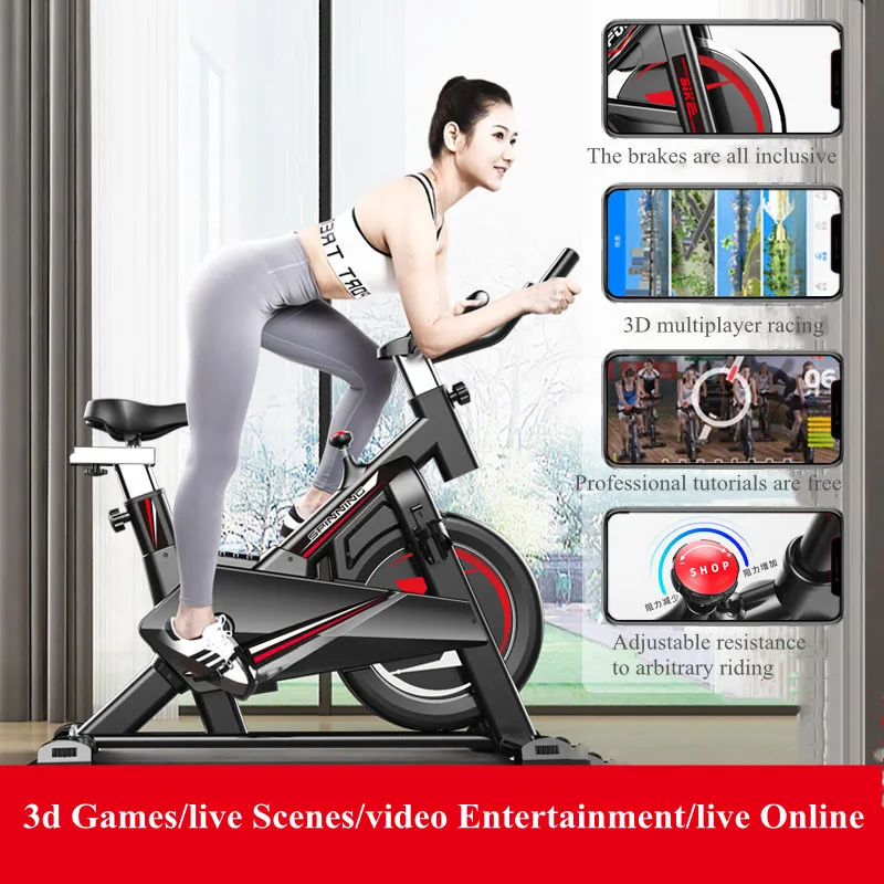

Stationary Indoor Cycling Bike Folding Spinning Bicycle Home Exercises Surper Mute Workout Machine Gym Cardio Fitness Equipment