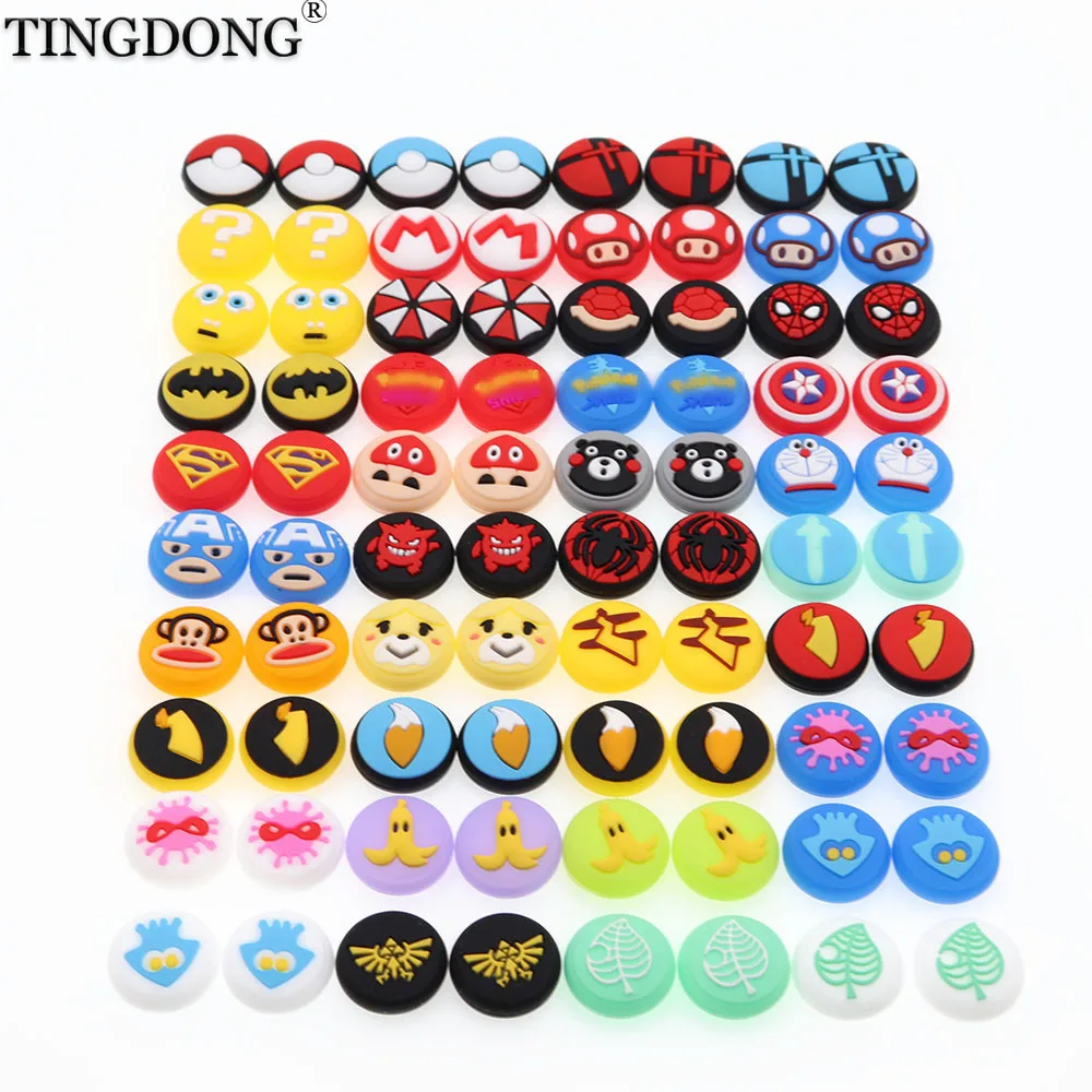 

200pcs For NS Joy Con Silicone Joystick Thumb Stick Grip Cover Case Analog Caps For Nintend Switch Ns Joy-con Controller