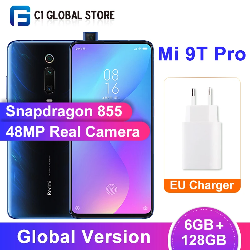 Xiaomi Mi 9T Pro (Redmi K20 Pro) смартфон с восьмиядерным процессором Snapdragon 855 ОЗУ 6 ГБ ПЗУ 128 48