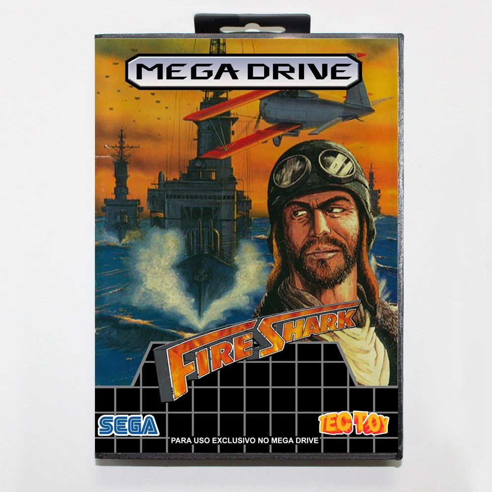 Fire Shark 16bit MD игровая карта для Sega Mega Drive/ Genesis с розничной коробкой|Картриджи| |