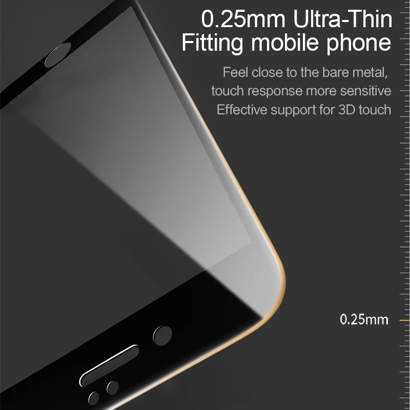 USAMS 0 3 мм 9H углеродное волокно 3D закаленное стекло для iPhone 6/6 s/6 plus/6 s plus Защитная