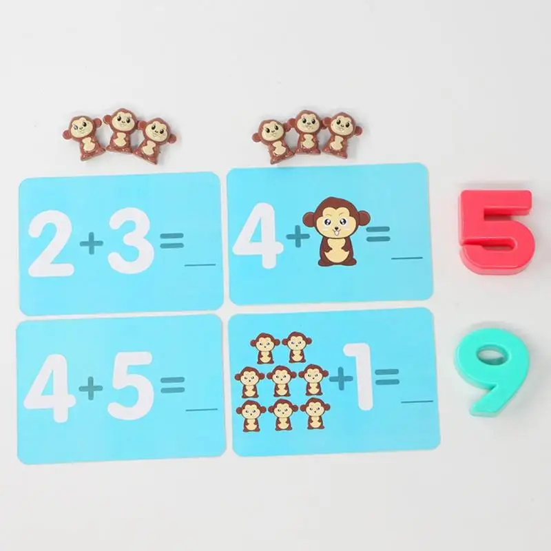Math Match весы игрушки обезьяна кошка матч балансировка числовой баланс игра дети