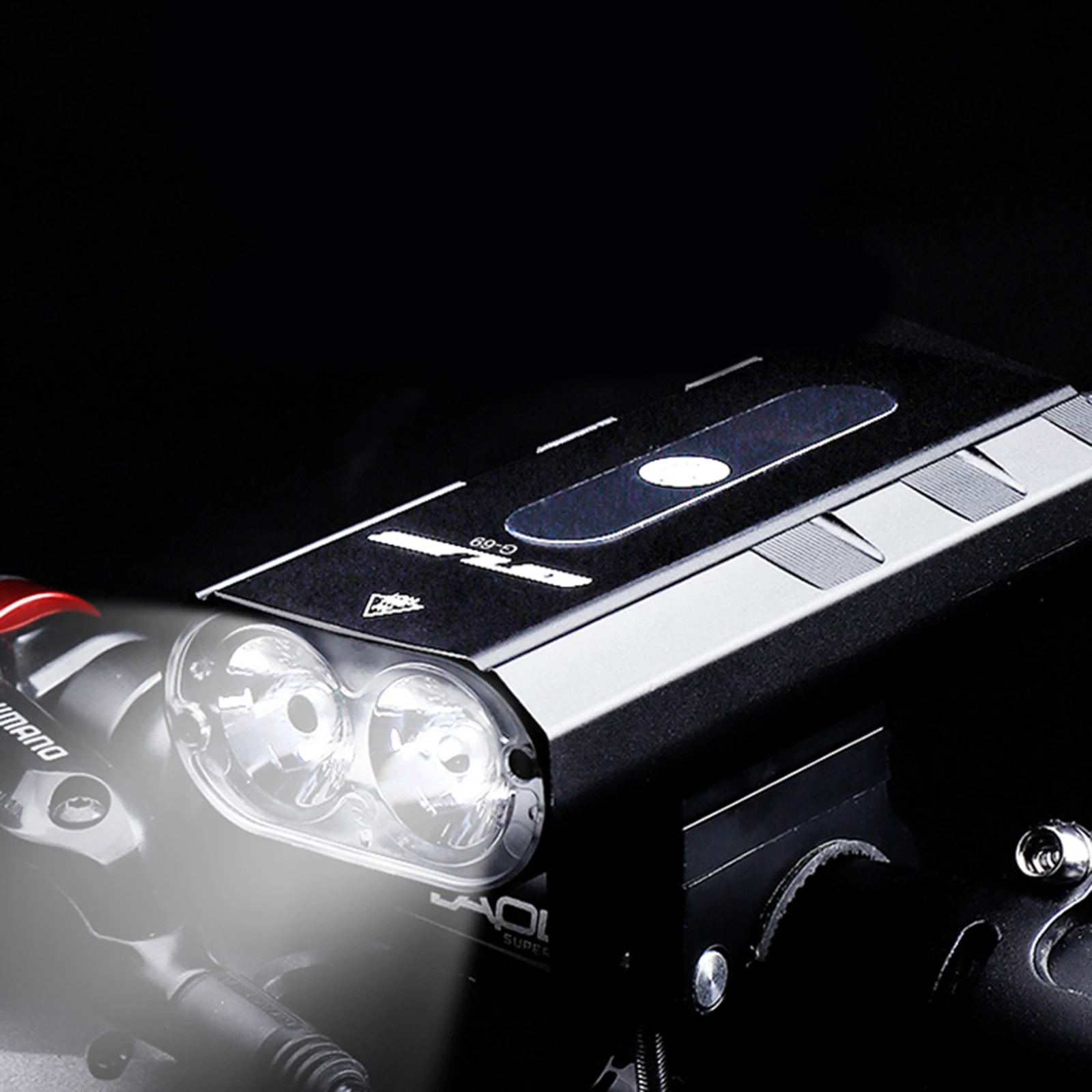 

Bike Head Light Rainproof USB Rechargeable LED 4000mAh MTB Front Lamp Headlight Aluminum Alloy Flashlight Bicycle Front Light