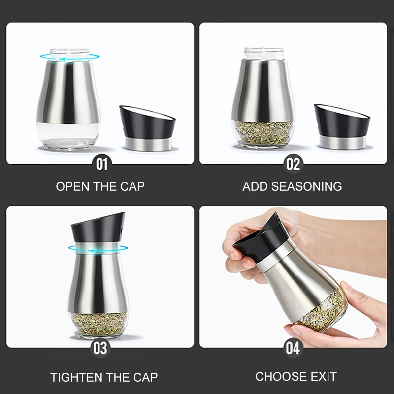 ONEUP 7 шт. кухонная банка для приправ|Шейкеры специй и перца| |