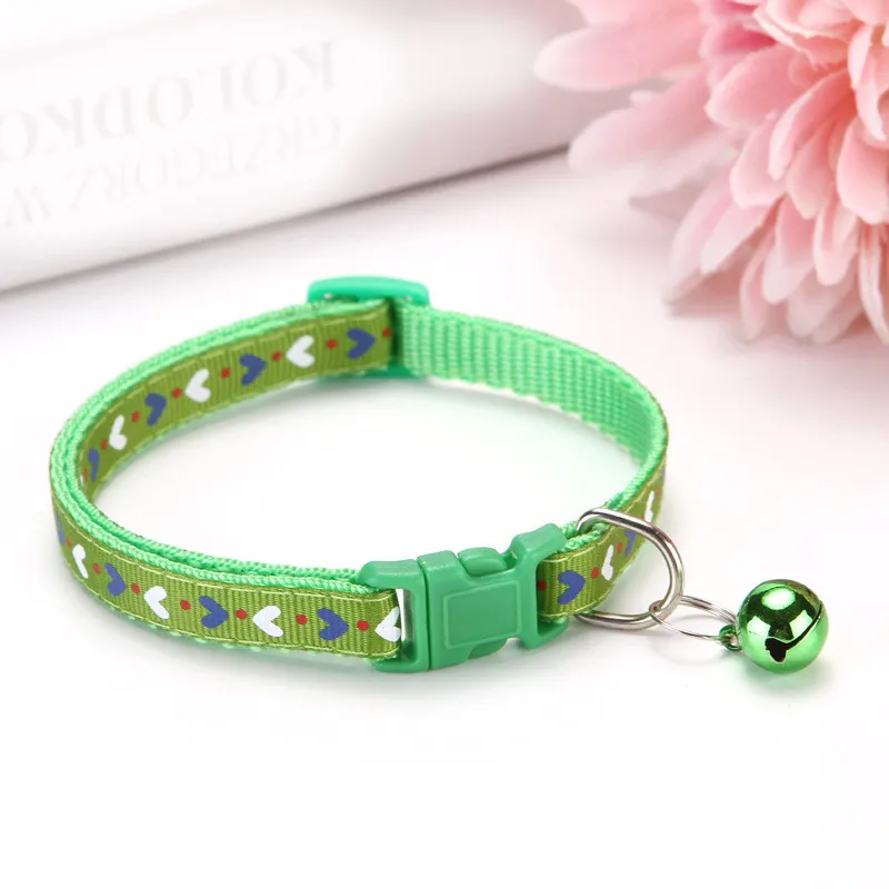 A3 Cat Dog Collar With Bell Camo Camouflage Printed Neck Strap Polyester Adjustable Puppy Animal Dog Leash Safety Dog Supplies - Цвет: A3