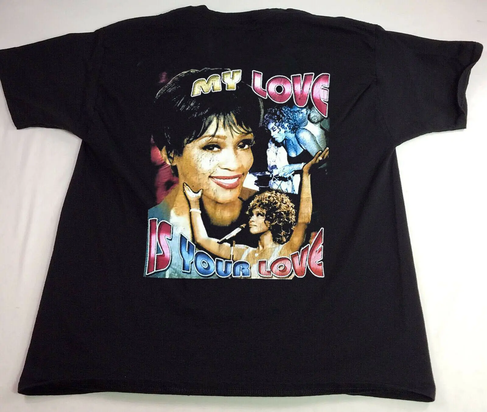 

RARE!!VTG Whitney-Houston-When-Your-Believe-rap-tee Tshirt ASIA SIZE S-3XL Print T Shirt Men Brand Clothing