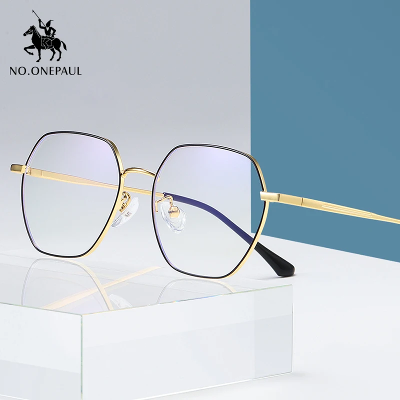 

Нет. ONEPAUL линзы очки Винтаж ретро круглые металлические оправы очков Для женщин мужчин анти-синий луч света Блокировка оправ прозрачные