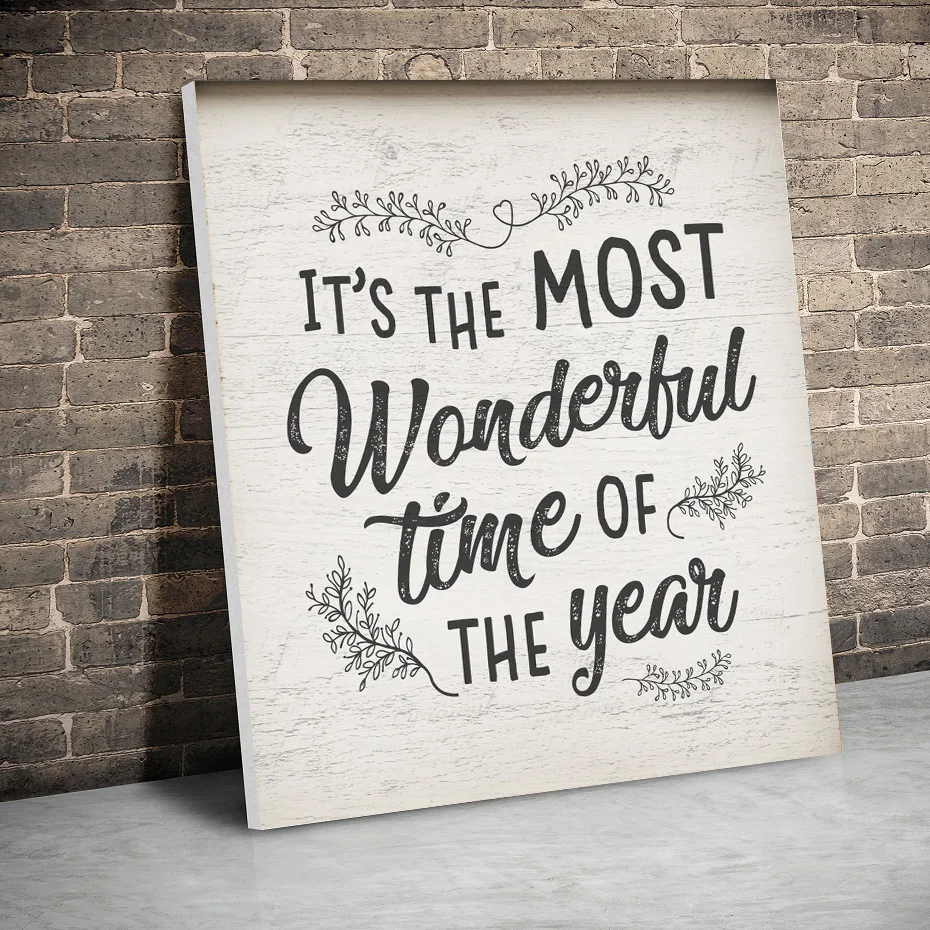 

Framed Merry Christmas Posters Wonderful Year Canvas Paintings Wall Art Canvas Prints Pictures Kids Room Home Decor Inner Frame