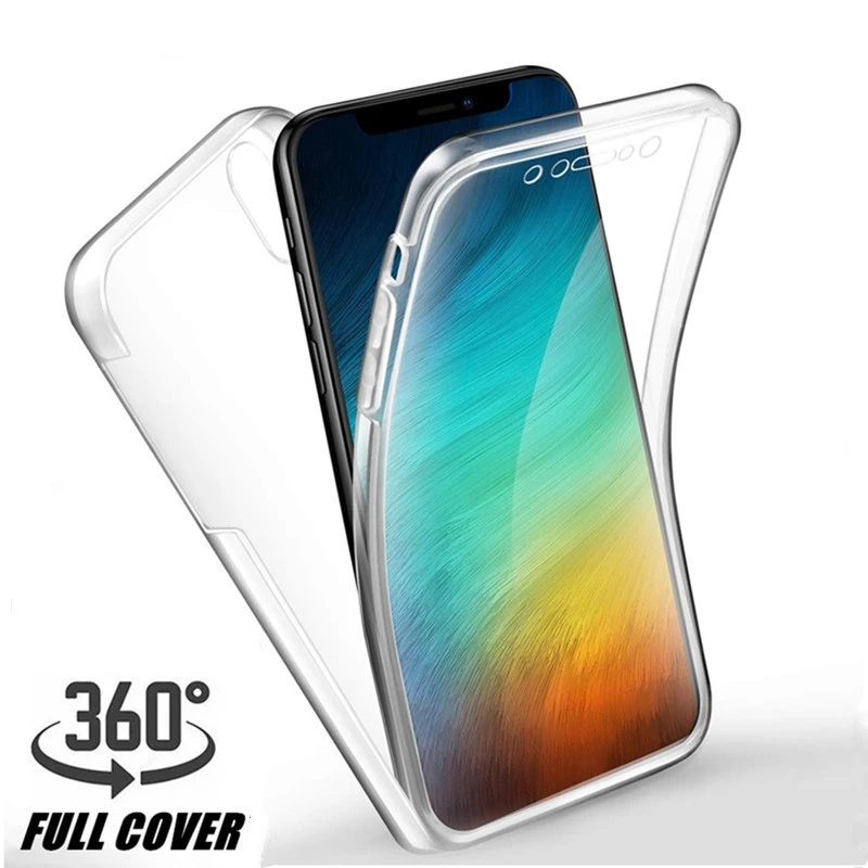 360 градусов полный охват тела Чехол для мобильного телефона из термопластичного