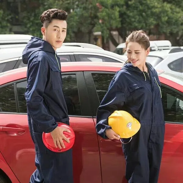 Рабочий комбинезон с капюшоном пылезащитный распылитель краски Мужская рабочая