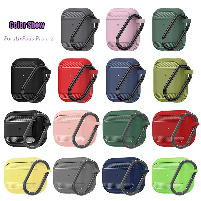 Carbon Fiber Covers For Apple AirPods Pro 2 1 Case Protective Cover Tpu Anti Shock AirPod 3 Earphone Accessories | Электроника