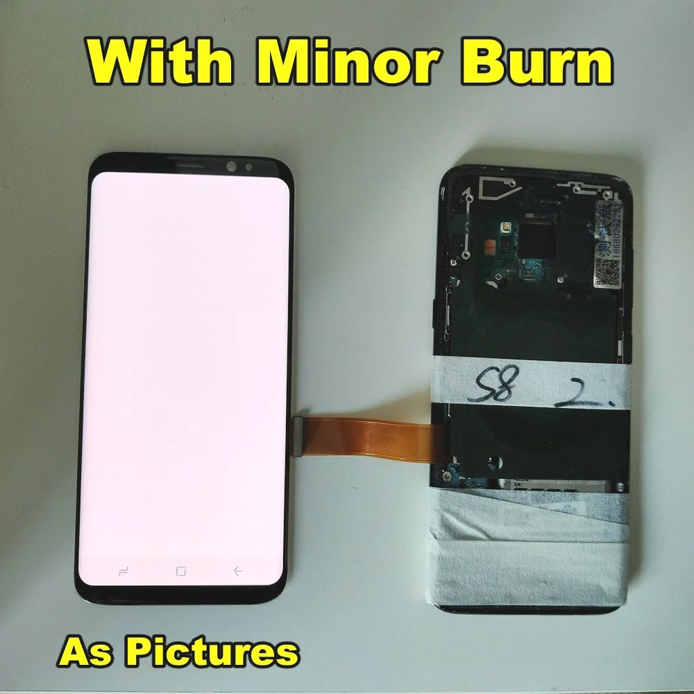 ЖК дисплей для Samsung Galaxy S8 plus G950 G950F G955fd G955F G955 жидкокристаллический Burn Shadow +