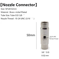 1 pcs 38 quick install slip lock connector 9 52mm pipe high pressure fog nozzle seat with 10 24 unc thead
