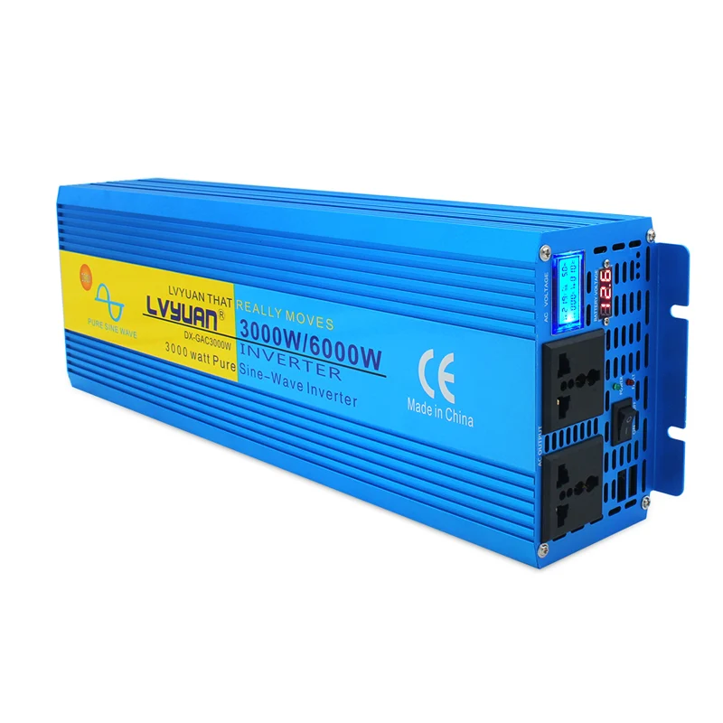 Инвертор немодулированного синусоидального сигнала 3000 Вт/6000 Вт 12 В/24 В