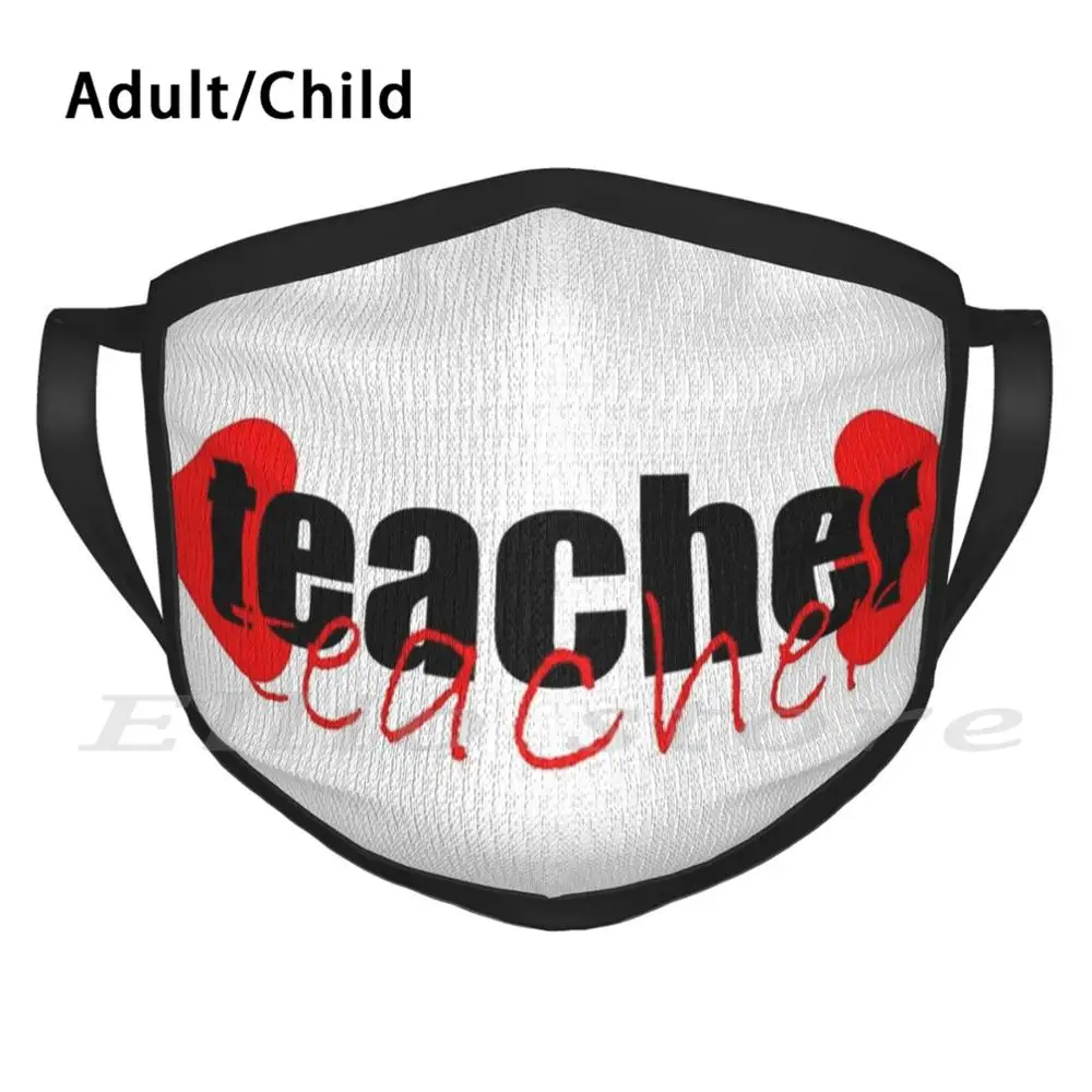 Учителя футболки с принтом сладкие сердца: научить любовь Забавный принт