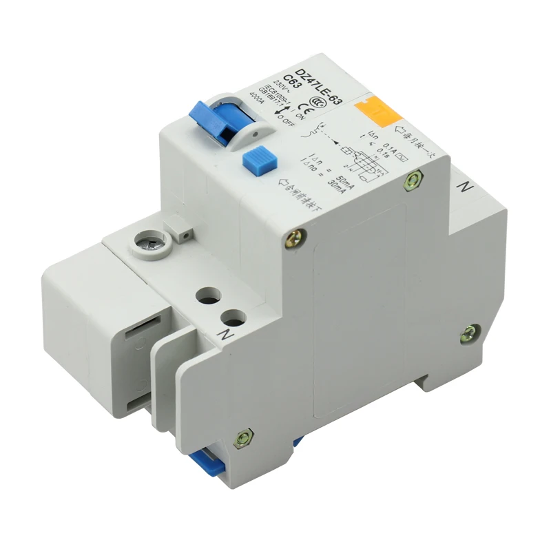 230 В выключатель 1P + N Мини остаточного тока 6 63A mcb RCBO|Автоматические выключатели| |