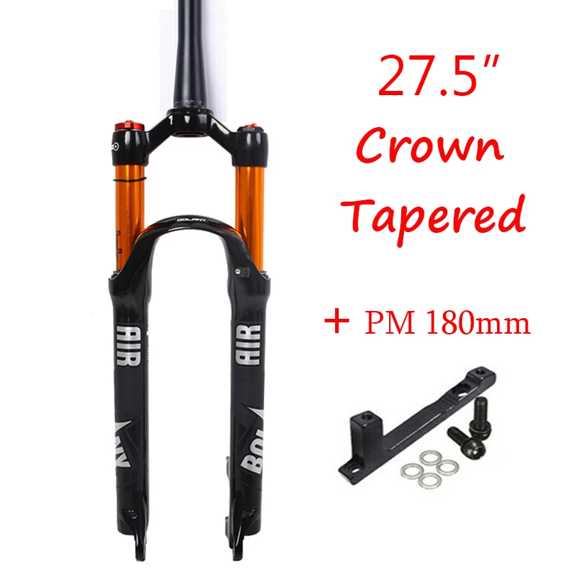 26Tapered Manual Вилка для горного велосипеда из магниевого сплава Bolany Supension Air/mechanical 26/27. 5/29er, вилка для горного велосипеда, Аксессуары для велосипеда - Цвет: 26Tapered Manual